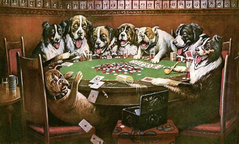 dogs playing poker meaning|The Story Behind The Iconic “Dogs Playing Poker” .
